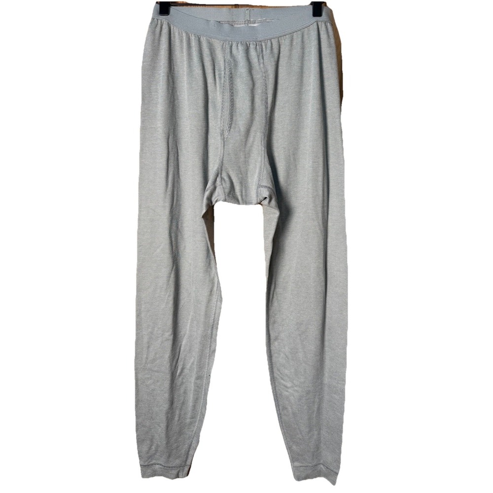Patagonia Capilene Mens Medium Gray/Green Base Layer Thermal Underwear EUC USA